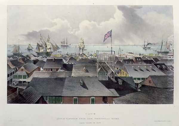 City of Kingston from the Commercial Rooms Looking Towards the South Oil Painting by Joseph Bartholomew Kidd