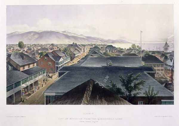 City of Kingston from the Commercial Rooms Looking Towards the East Oil Painting by Joseph Bartholomew Kidd