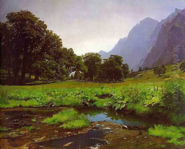 The Richisau 1858 Oil Painting by Rudolf Koller