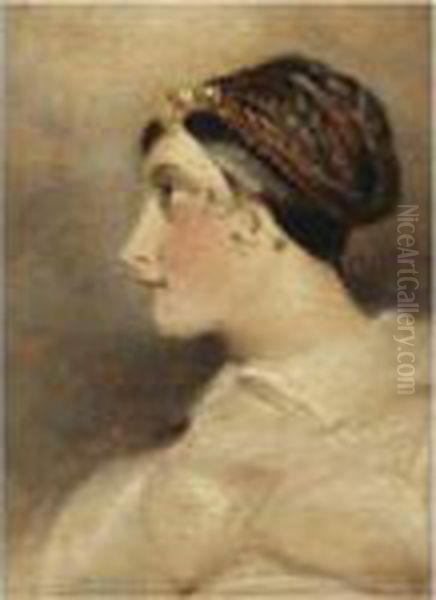 Portrait Of A Lady Oil Painting by John Constable