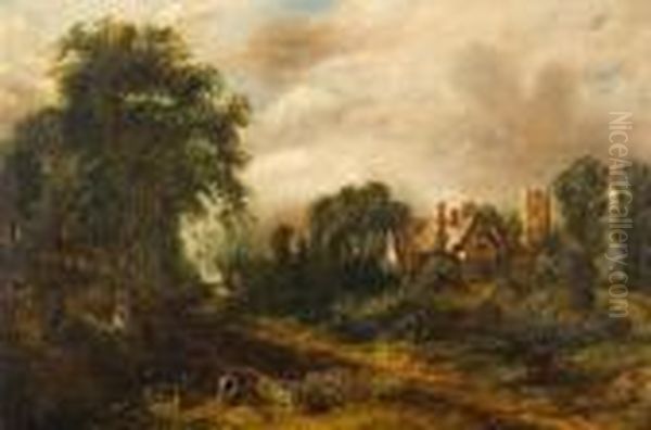 The Glebe Farm Oil Painting by John Constable