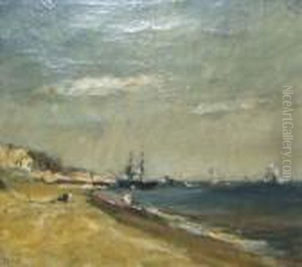 Brighton Beach Oil Painting by John Constable