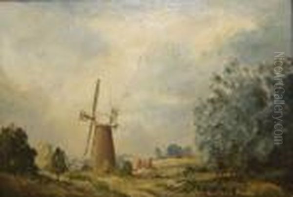 Billingford Mill Oil Painting by John Constable