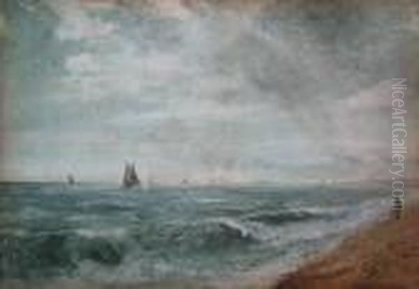 Hove Beach Sussex Oil Painting by John Constable