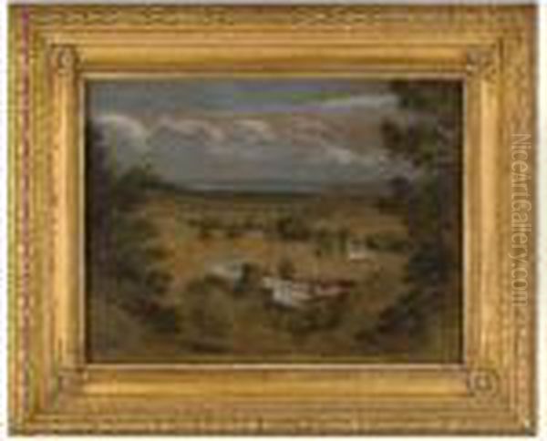 Dedham Vale Oil Painting by John Constable