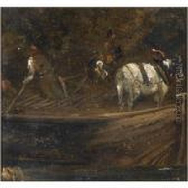 Study For The White Horse Oil Painting by John Constable