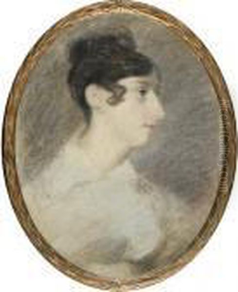 Portrait Of Miss Ann Hobson Oil Painting by John Constable