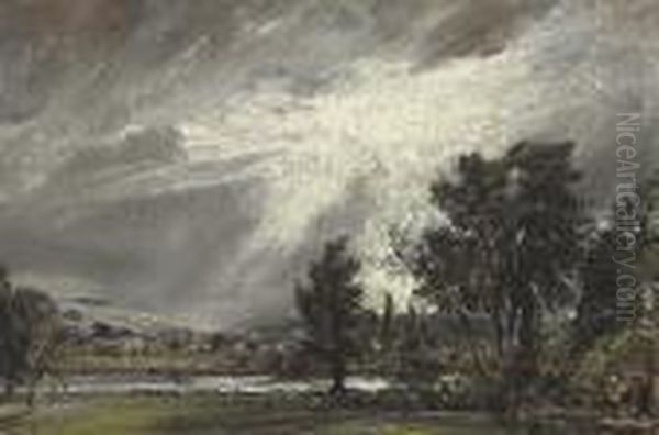 A View Of Salisbury Oil Painting by John Constable