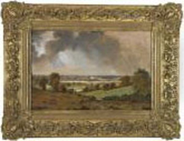 Dedham Vale Oil Painting by John Constable