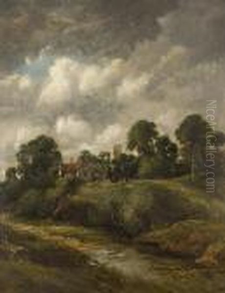 Glebe Farm, Langham Oil Painting by John Constable