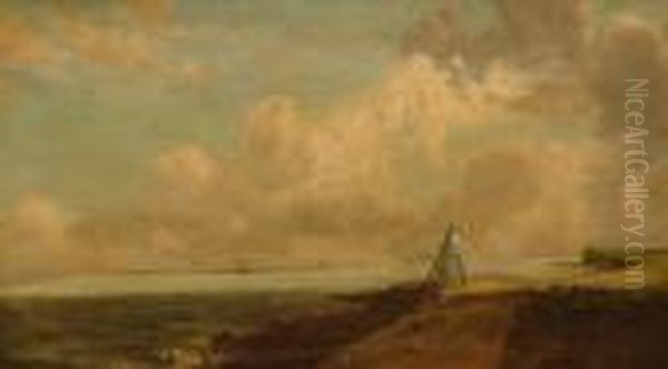 Harwich Lighthouse Oil Painting by John Constable