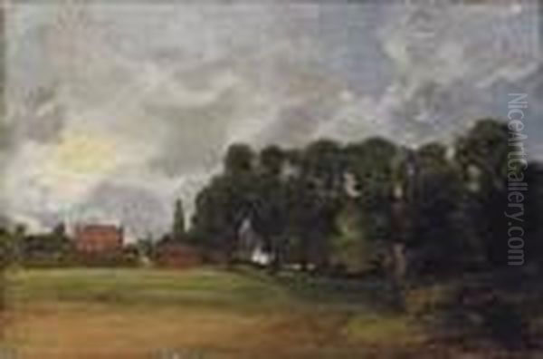 View Of East Bergholt House Oil Painting by John Constable