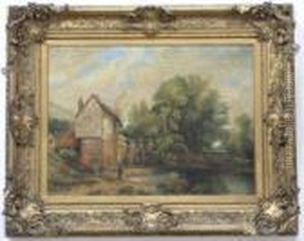 'old Mill Oil Painting by John Constable