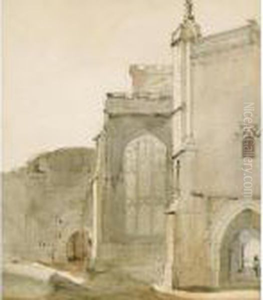 East Bergholt Church From The South Oil Painting by John Constable