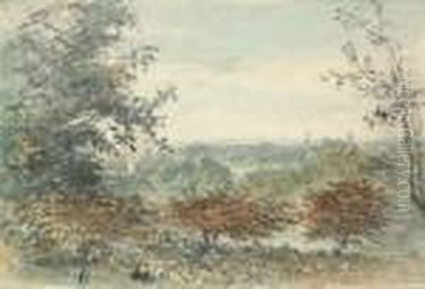 In Richmond Park Oil Painting by John Constable