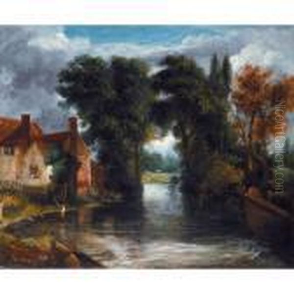 The Valley Farm Oil Painting by John Constable