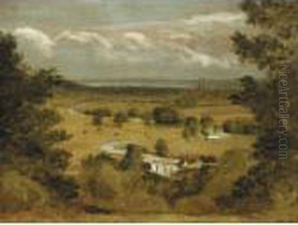 Dedham Vale Oil Painting by John Constable