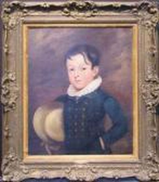 Portrait Of A Boy With Hat Oil Painting by John Constable