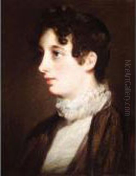 Portrait Of Laura Moubray Oil Painting by John Constable