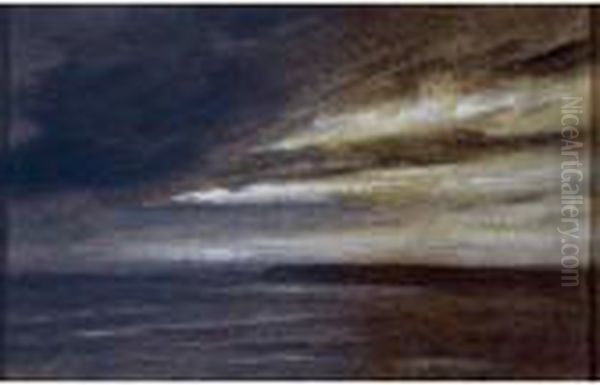 A Stormy Sky At Night Oil Painting by John Constable