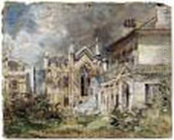 The Gothic House, Sillwood Place, Brighton Oil Painting by John Constable