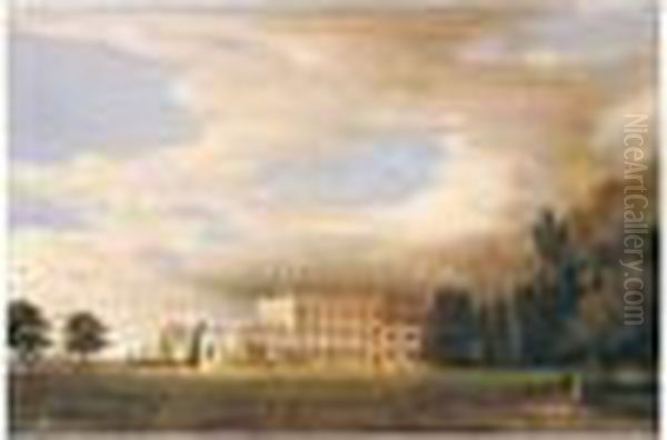 Old Hall, East Bergholt Oil Painting by John Constable