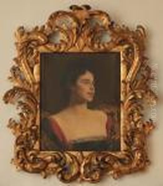 Portrait De Isabelle Nenot Oil Painting by Benjamin Jean Joseph Constant