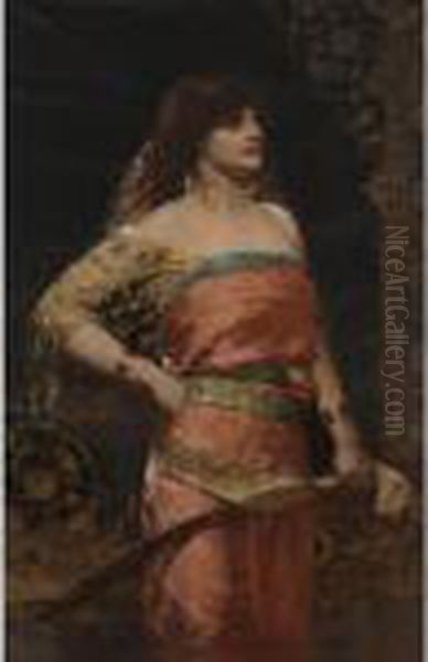 Judith Oil Painting by Benjamin Jean Joseph Constant