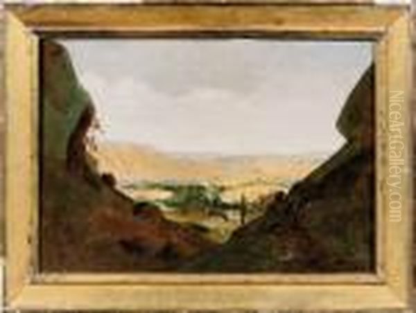 Paysage. Oil Painting by Jean Antoine Constantin D'Aix