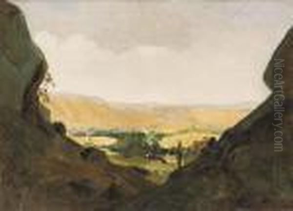 Paysage Oil Painting by Jean Antoine Constantin D'Aix