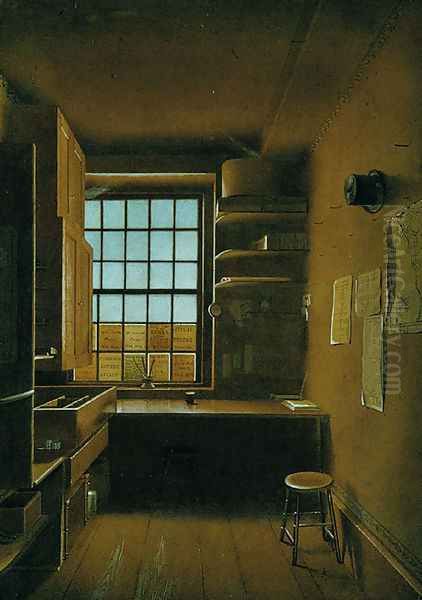 Interior of a Lottery Oil Painting by James Kidder