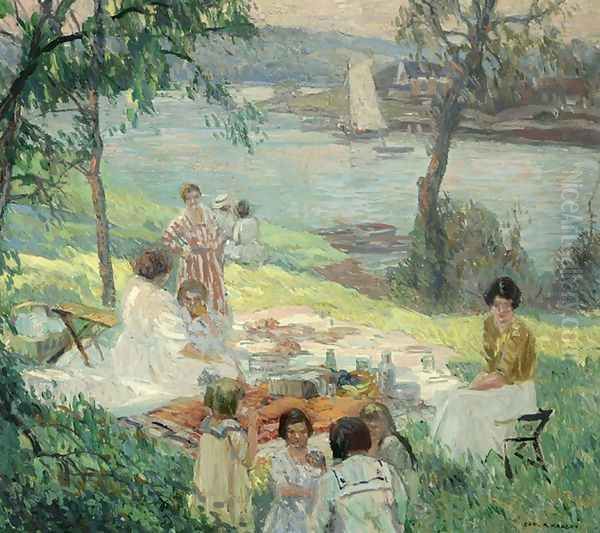 The outing Oil Painting by Carl Rudolph Krafft