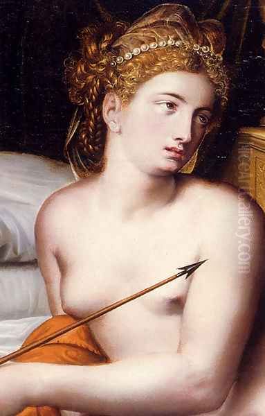 Venus And Cupid - detail Oil Painting by Willem Adriaensz Key