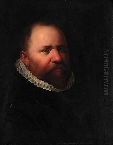 Portrait of a gentleman Oil Painting by Willem Adriaensz Key