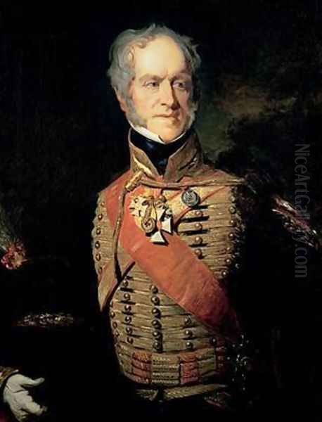 Portrait of Sir Henry William Paget 1768-1854 Oil Painting by John Prescott Knight