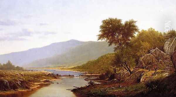 In the White Mountains Oil Painting by Charles Wilson Knapp