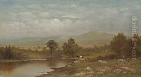 The Mohawk at Westerville, New York Oil Painting by Charles Wilson Knapp