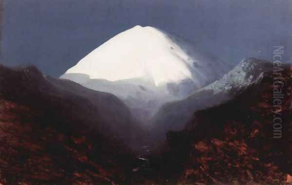 Elbrus, 1890-1895 Oil Painting by Arkhip Ivanovich Kuindzhi