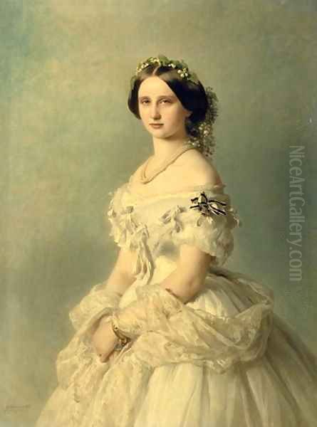 Portrait of Princess of Baden Oil Painting by Gerhard von Kugelgen