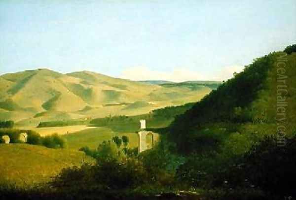 A Valley in the Countryside Oil Painting by Joseph Augustus Knip