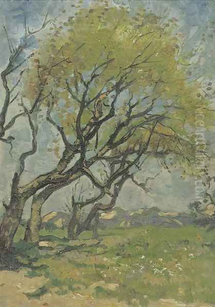 Trees in spring Oil Painting by Cornelis Kuypers