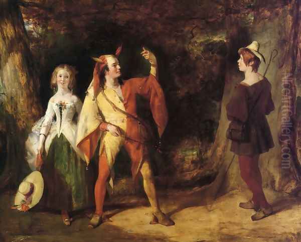 Touchstone, Audrey and William Oil Painting by William Knight Keeling