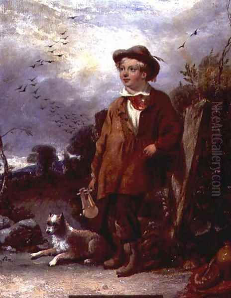 The Bird Scarer Oil Painting by William Knight Keeling