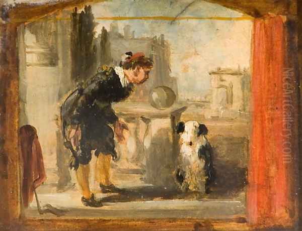 The Showman Oil Painting by William Knight Keeling