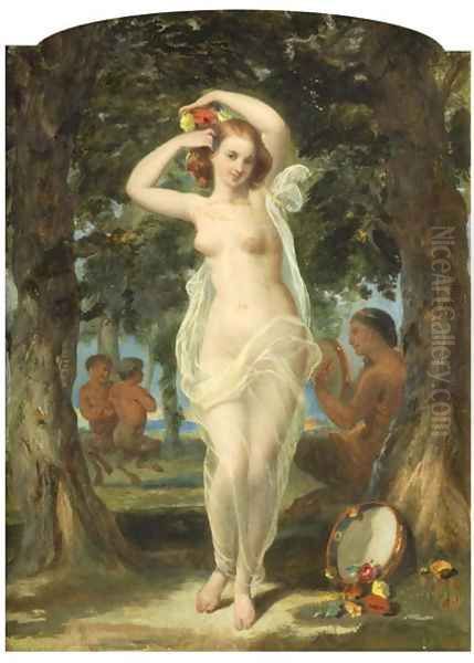 Wood Nymph Oil Painting by William Knight Keeling