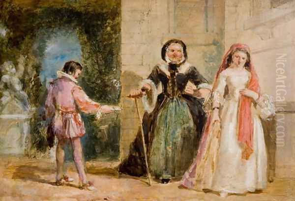 A Scene from Shakespeare Oil Painting by William Knight Keeling