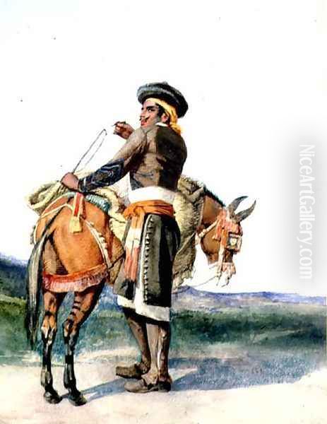 Water Carrier at Seville Oil Painting by William Knight Keeling