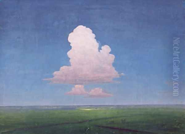 A Small Cloud Oil Painting by Arkip Ivanovic Kuindzi