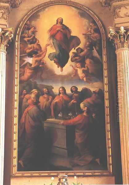 Assumption of the Virgin 1851 Oil Painting by Leopold Kupelwieser