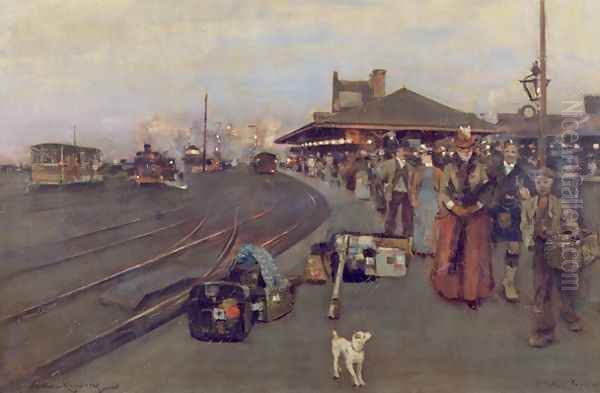 Stirling Station Oil Painting by William Kennedy